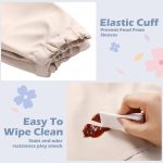 4 Pack Long Sleeve Baby Bibs Waterproof Long Sleeved Bib Baby Eating Smock Bib Feeding Baby Bib with Sleeves Baby Shirt Bib with Food Catcher Soft Art Smock Bibs for Babies Toddlers 6-36 Months - Image 3